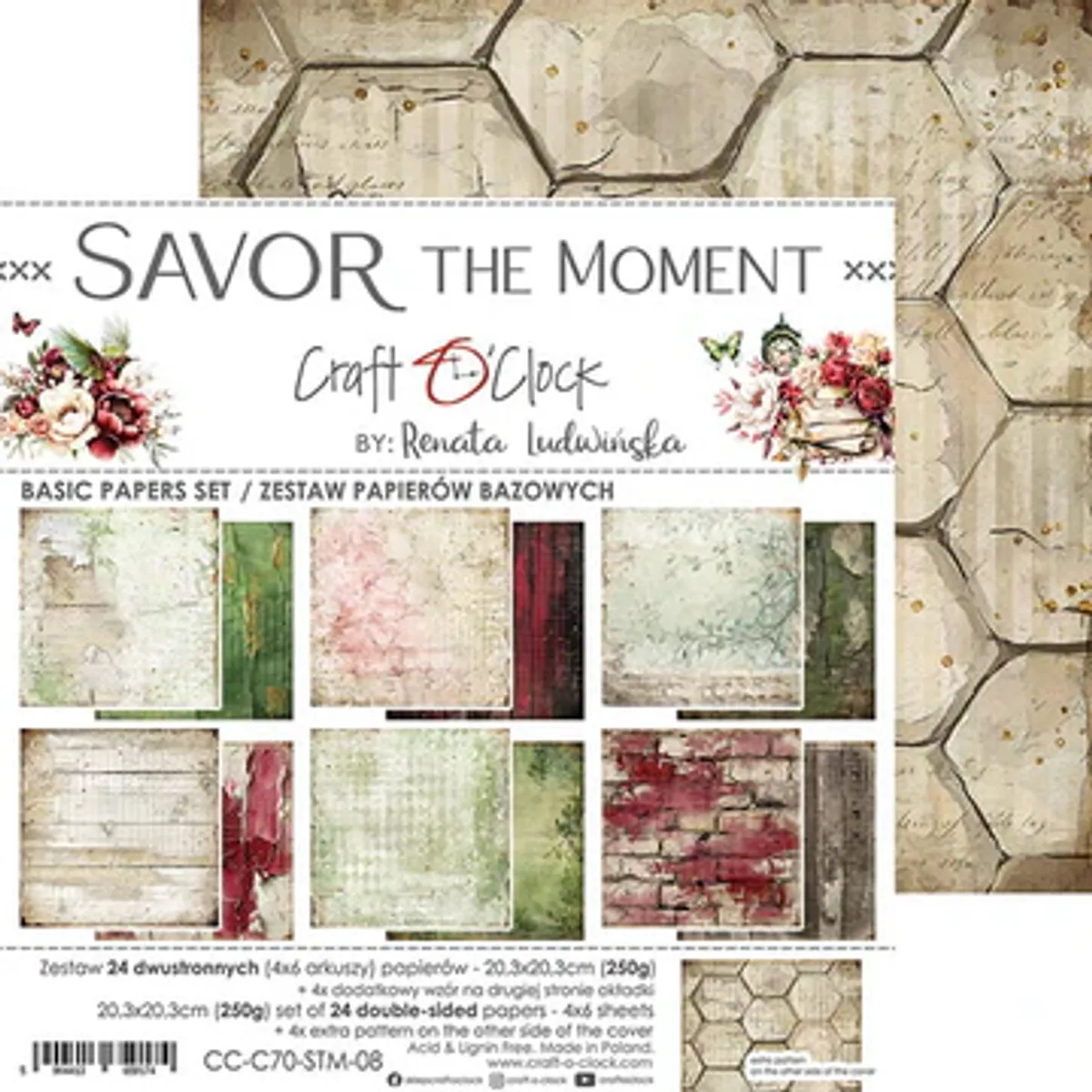 Savor The Moment Basic Papers 8x8 blokk 