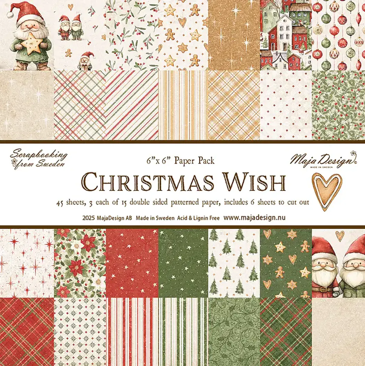 Christmas Wish 6x6 blokk