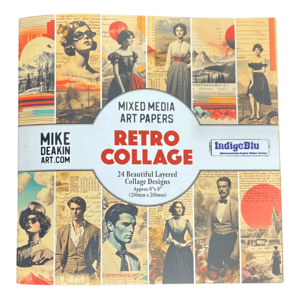 Retro Collage 8x8 Blokk 